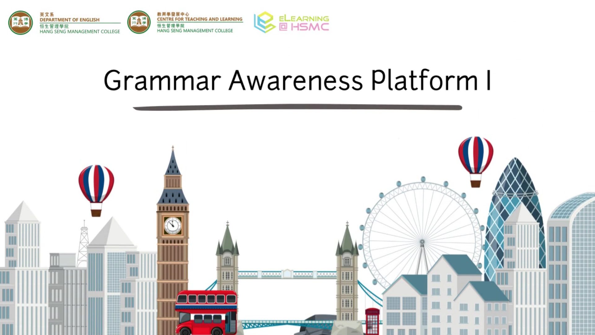 GAP: Grammar Awareness Platform ENG1000